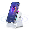 🔥5-in-1 Wireless Induction Speaker Stand – 360° Adjustable, 3500mAh Power Bank & Ambient Light