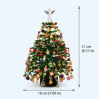 🔥DIY Beaded Christmas Tree Kit – Mini Crystal Bead Craft Set with Angel Topper & Accessories