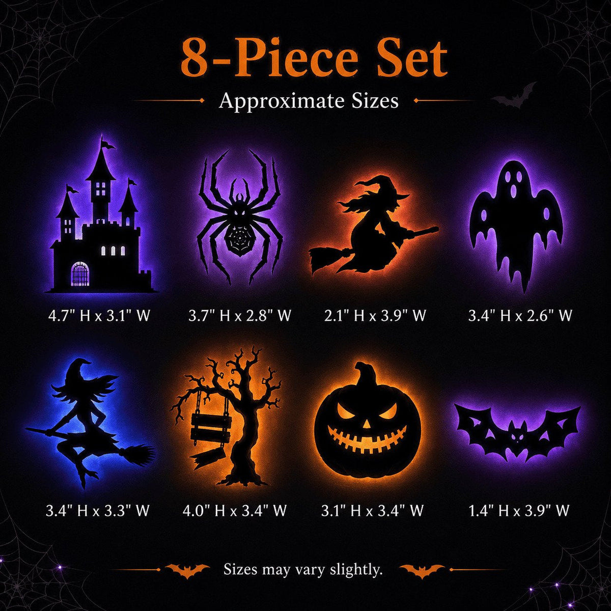 Halloween LED Silhouette Wall Light Stickers
