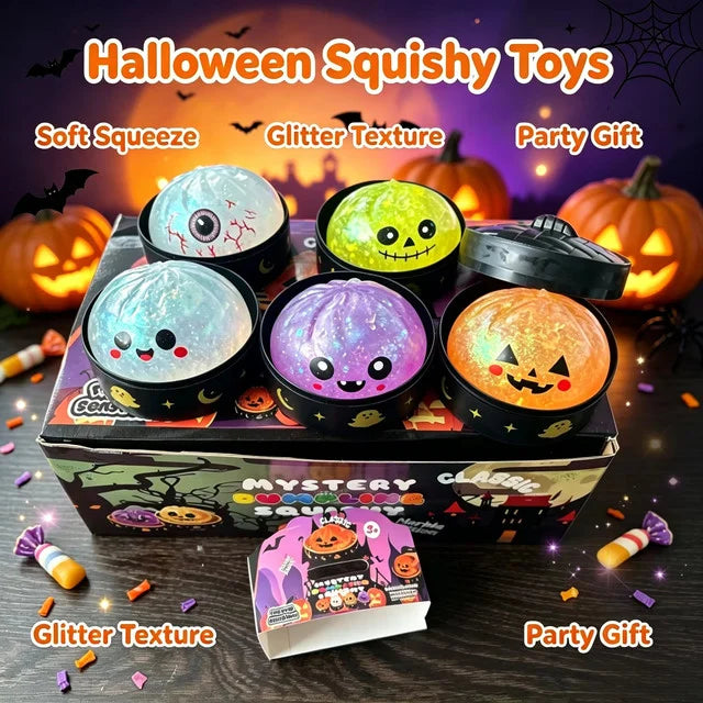 Cute Halloween Dumpling Squishy – Slow Rising Stress Relief Sensory Fidget Toy