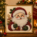 DIY Christmas Pearl Diamond Painting Art Kit With Frame