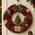 🎄 3D Fabric Poke Wreath DIY Kit2