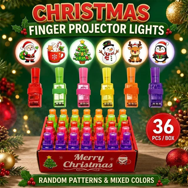 Halloween Finger Projector Rings – 36-Piece LED Party Favors for Kids