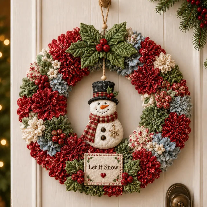 🎄 3D Fabric Poke Wreath DIY Kit2