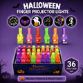 Halloween Finger Projector Rings – 36-Piece LED Party Favors for Kids